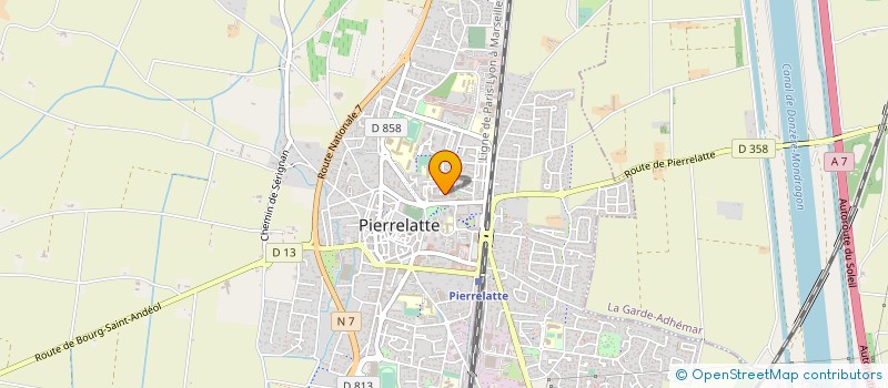 localisation de l'entreprise SARL TANDEM COIFFURE à PIERRELATTE