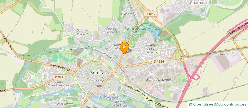 localisation de l'entreprise SARL TANDEM RELATIONS PRESSE  SENLIS