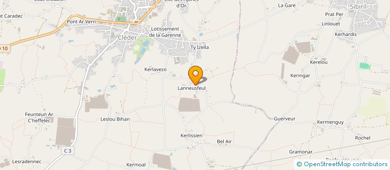 localisation de l'entreprise SARL TANGUY à CLEDER