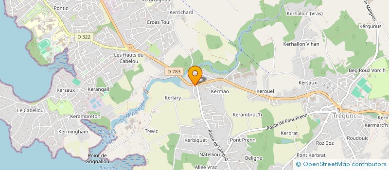 localisation de l'entreprise SARL TANGUY PISCINE à TREGUNC