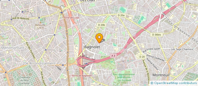 localisation de l'entreprise SARL TAOUS à BAGNOLET