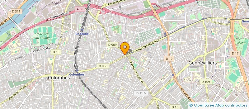 localisation de l'entreprise SARL TAPIS D'ORIENT  COLOMBES