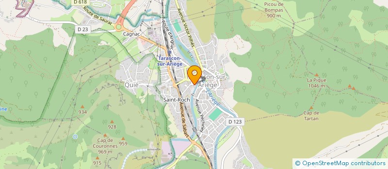 localisation de l'entreprise SARL TARASCON-MEDIA à TARASCON-SUR-ARIEGE