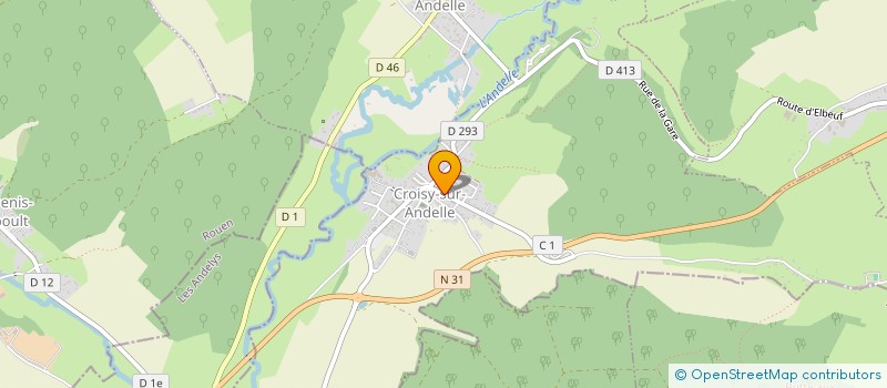 localisation de l'entreprise SARL TARDIF EXPLOITATION FORESTIERE  CROISY-SUR-ANDELLE