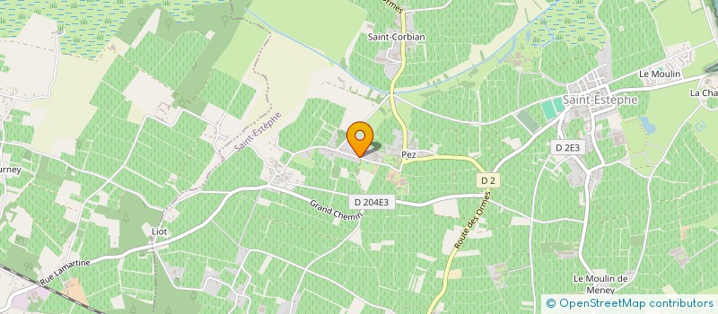 localisation de l'entreprise SARL TARGON DOMINIQUE  SAINT-ESTEPHE