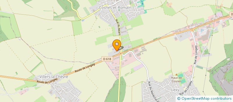 localisation de l'entreprise SARL TAVERNE DES QUATRE VENTS  COSNES-ET-ROMAIN