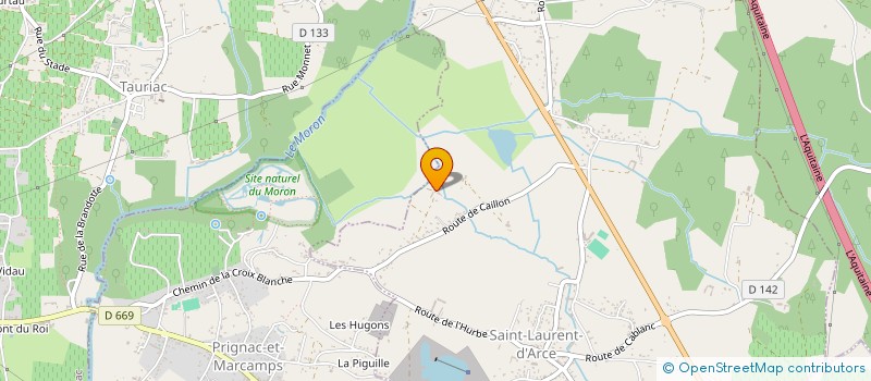 localisation de l'entreprise SARL TAVERNIER FREDERIC  SAINT-LAURENT-D'ARCE