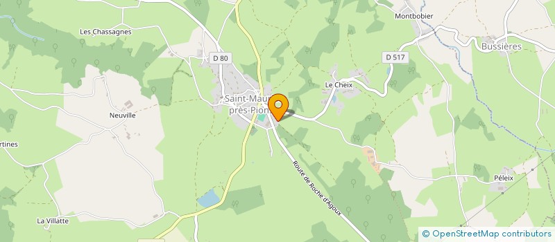 localisation de l'entreprise SARL TAXI AMBUL VSL KOEHLER BERNARD  PIONSAT