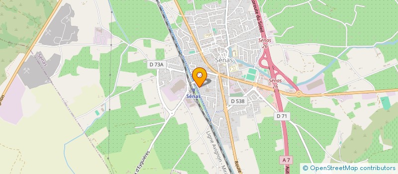 localisation de l'entreprise SARL TAXI AMBULANCE MICHEL à SENAS