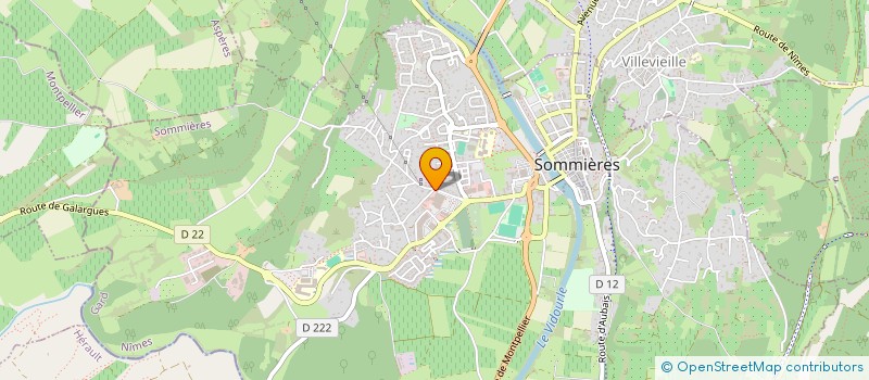 localisation de l'entreprise SARL TAXI D'ICI  SOMMIERES