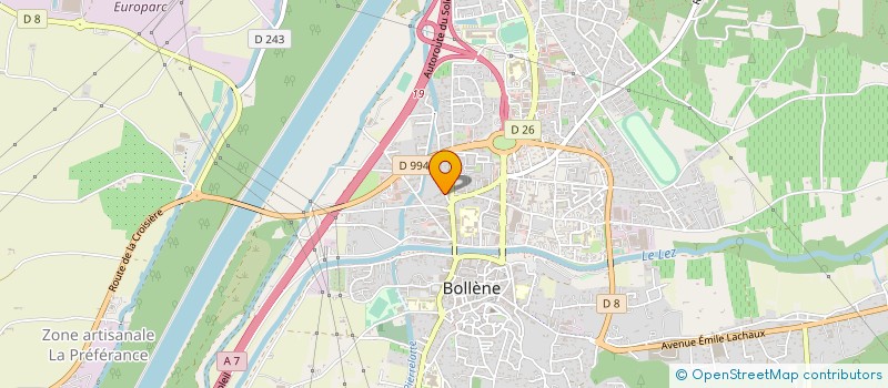localisation de l'entreprise SARL TAXI DE LA PLAINE à BOLLENE
