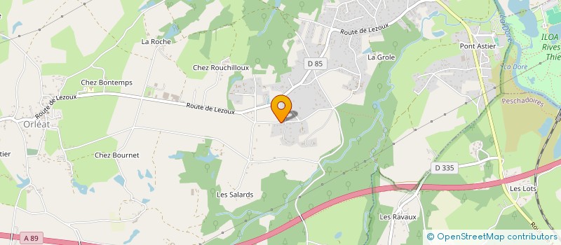 localisation de l'entreprise SARL TAXI LE BERT  ORLEAT