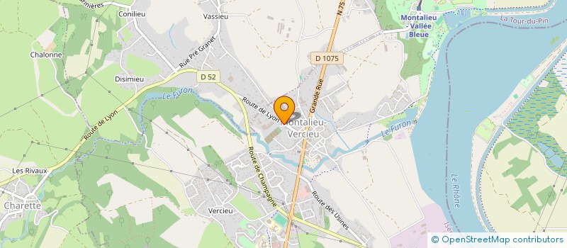 localisation de l'entreprise SARL TAXI NORD ISERE BUGEY à MONTALIEU-VERCIEU