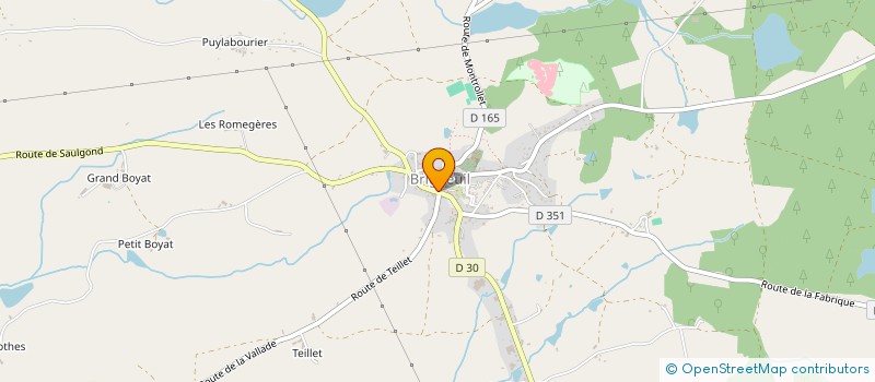 localisation de l'entreprise SARL TAXI SAINT GEORGES à BRIGUEUIL