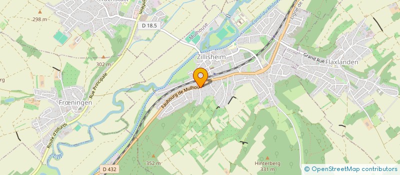 localisation de l'entreprise SARL TAXIS BLEUS 68  FRNINGEN