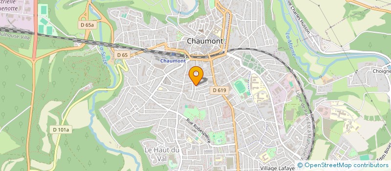localisation de l'entreprise SARL TAXIS MENETRIER à CHAUMONT