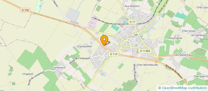 localisation de l'entreprise SARL TBG à COZES