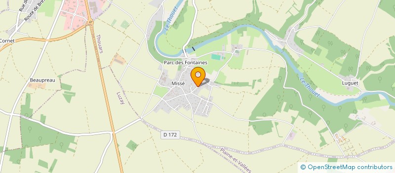 localisation de l'entreprise SARL TCA à THOUARS