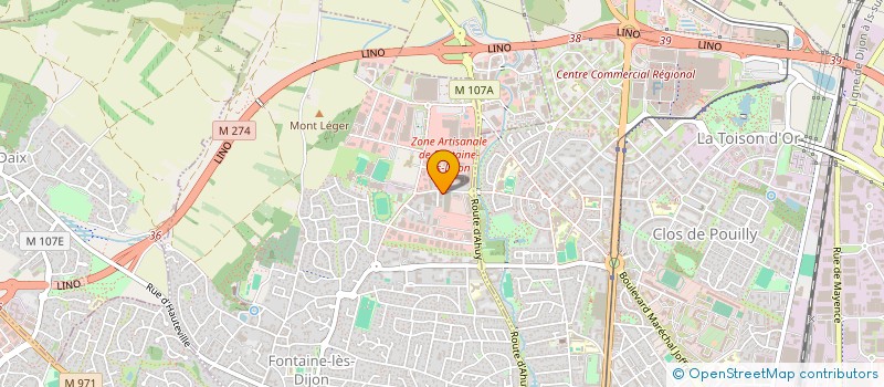 localisation de l'entreprise SARL TCE  FONTAINE-LES-DIJON