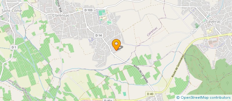 localisation de l'entreprise SARL TDB  CLARENSAC