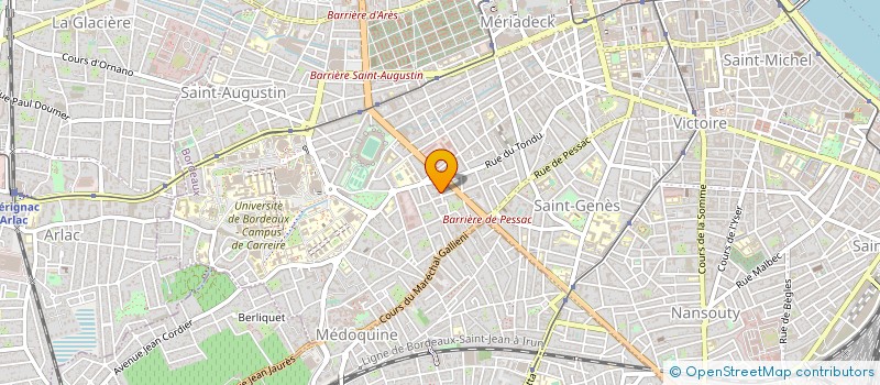 localisation de l'entreprise SARL TEBAG  PESSAC