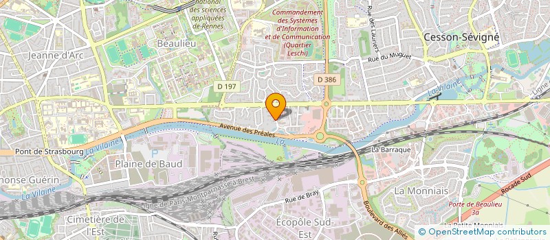 localisation de l'entreprise SARL TEC INDUSTRIES à CESSON-SEVIGNE