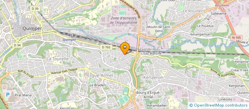 localisation de l'entreprise SARL TECH 29 à QUIMPER