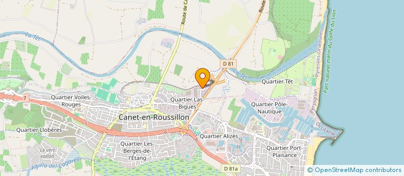 localisation de l'entreprise SARL TECH INOX à CANET-EN-ROUSSILLON