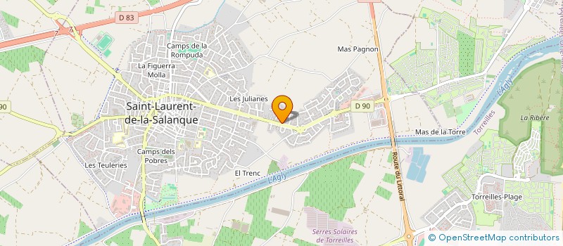 localisation de l'entreprise SARL TECHN OPTIC à SAINT-LAURENT-DE-LA-SALANQUE