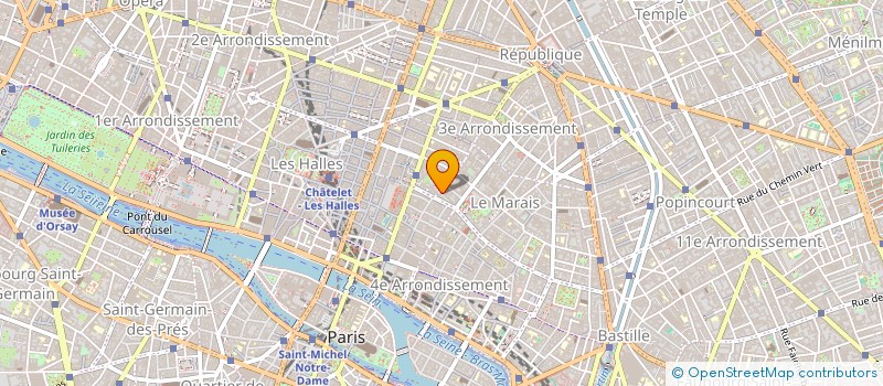 localisation de l'entreprise SARL TECHNI QUARTZ  PARIS