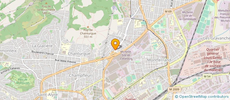 localisation de l'entreprise SARL TECHNICENTRE à CLERMONT-FERRAND
