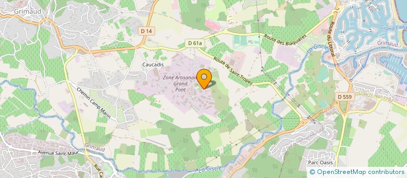 localisation de l'entreprise SARL TECHNICONTROLE à GRIMAUD