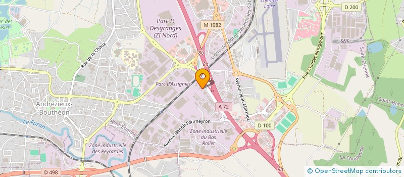 localisation de l'entreprise SARL TECHNIQ'SERVICES  ANDREZIEUX-BOUTHEON