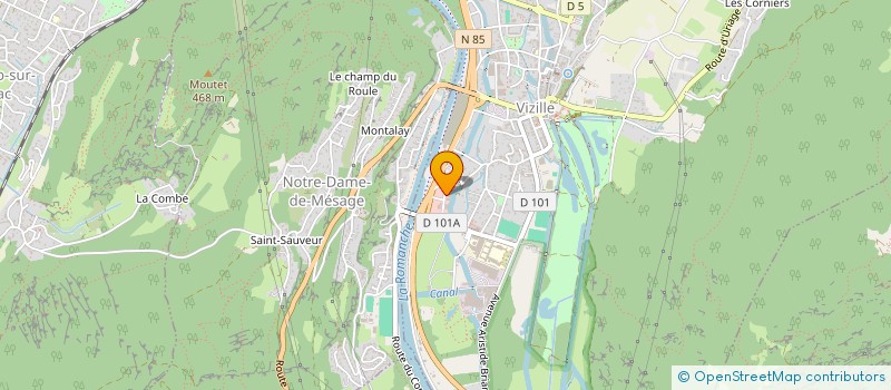 localisation de l'entreprise SARL TECHNIQUE AUTO SECURITE  VIZILLE