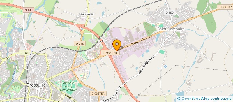 localisation de l'entreprise SARL TECHNIQUE ENVIRONNEMENT à BRESSUIRE