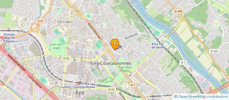 localisation de l'entreprise SARL TECHNOLOGIE FROID CLIMATISATION  EVRY-COURCOURONNES