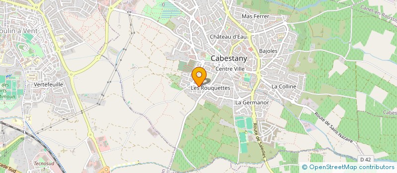 localisation de l'entreprise SARL TECHNOSOL MB  CABESTANY