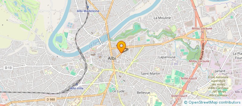 localisation de l'entreprise SARL TEHA à ALBI