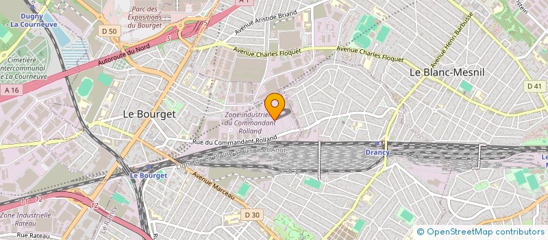 localisation de l'entreprise SARL TEI à LE BOURGET