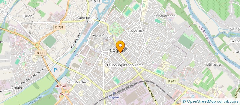 localisation de l'entreprise SARL TEILLET JMC à COGNAC