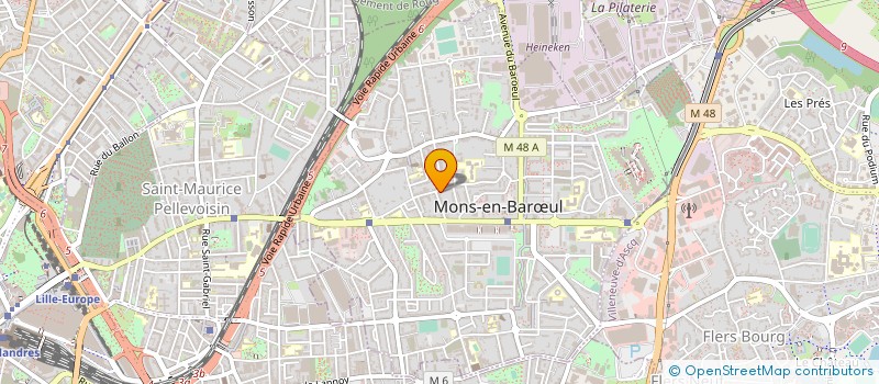 localisation de l'entreprise SARL TEINTURERIE GODON LAHOU à MONS-EN-BARŒUL