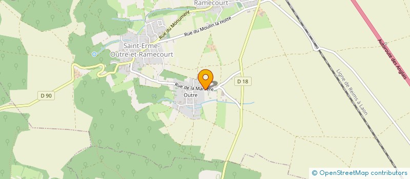 localisation de l'entreprise SARL TEIRLYNCK TRAVAUX FORESTIERS  SAINT-ERME-OUTRE-ET-RAMECOURT