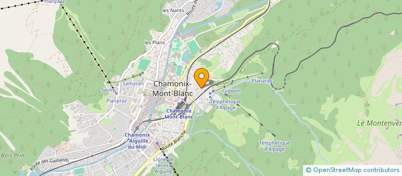 localisation de l'entreprise SARL TELESKI DU PYLONE à CHAMONIX-MONT-BLANC