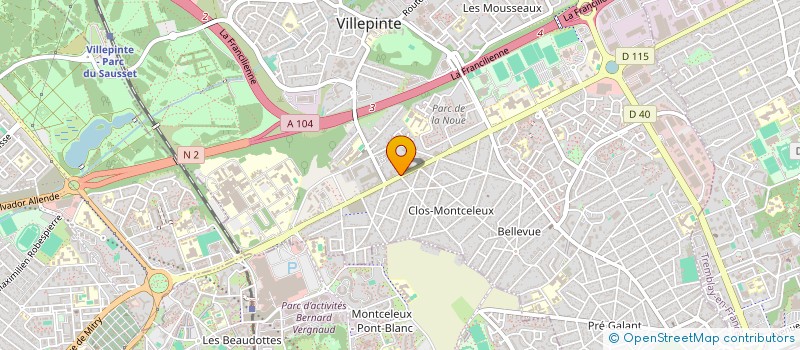 localisation de l'entreprise SARL TEMA  VILLEPINTE