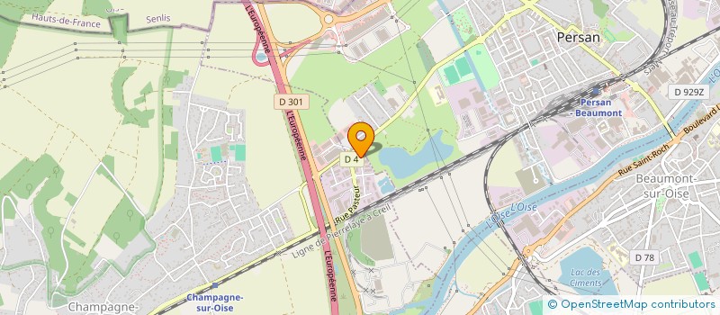 localisation de l'entreprise SARL TEMPERE  CHAMPAGNE-SUR-OISE