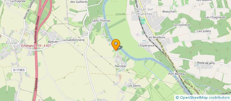 localisation de l'entreprise SARL TEMPIO ROMANO CREATION  SAINTES