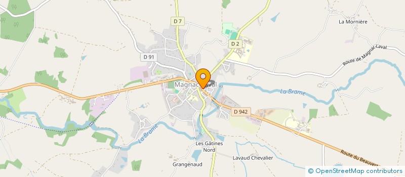 localisation de l'entreprise SARL TENDANCE COIFFURE à MAGNAC-LAVAL
