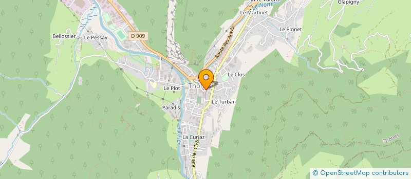 localisation de l'entreprise SARL TENDANCE TRAITEUR  LES VILLARDS-SUR-THONES