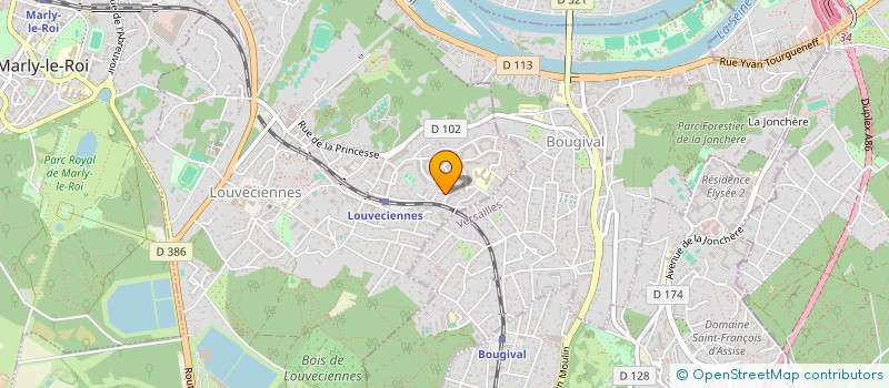 localisation de l'entreprise SARL TENNIS à LOUVECIENNES