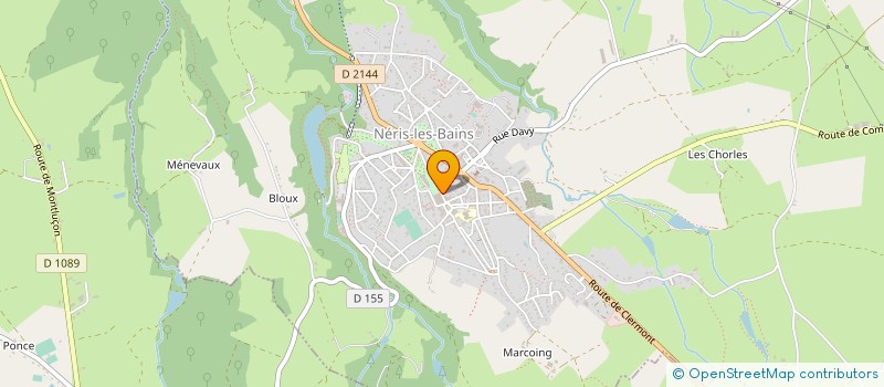 localisation de l'entreprise SARL TENTATIONS à NERIS-LES-BAINS